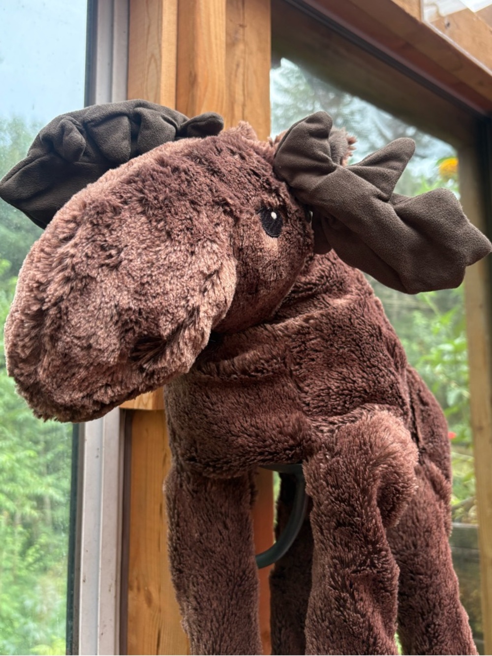IKEA Strova Large Plush Brown Stuffed Moose Floppy Long Legs